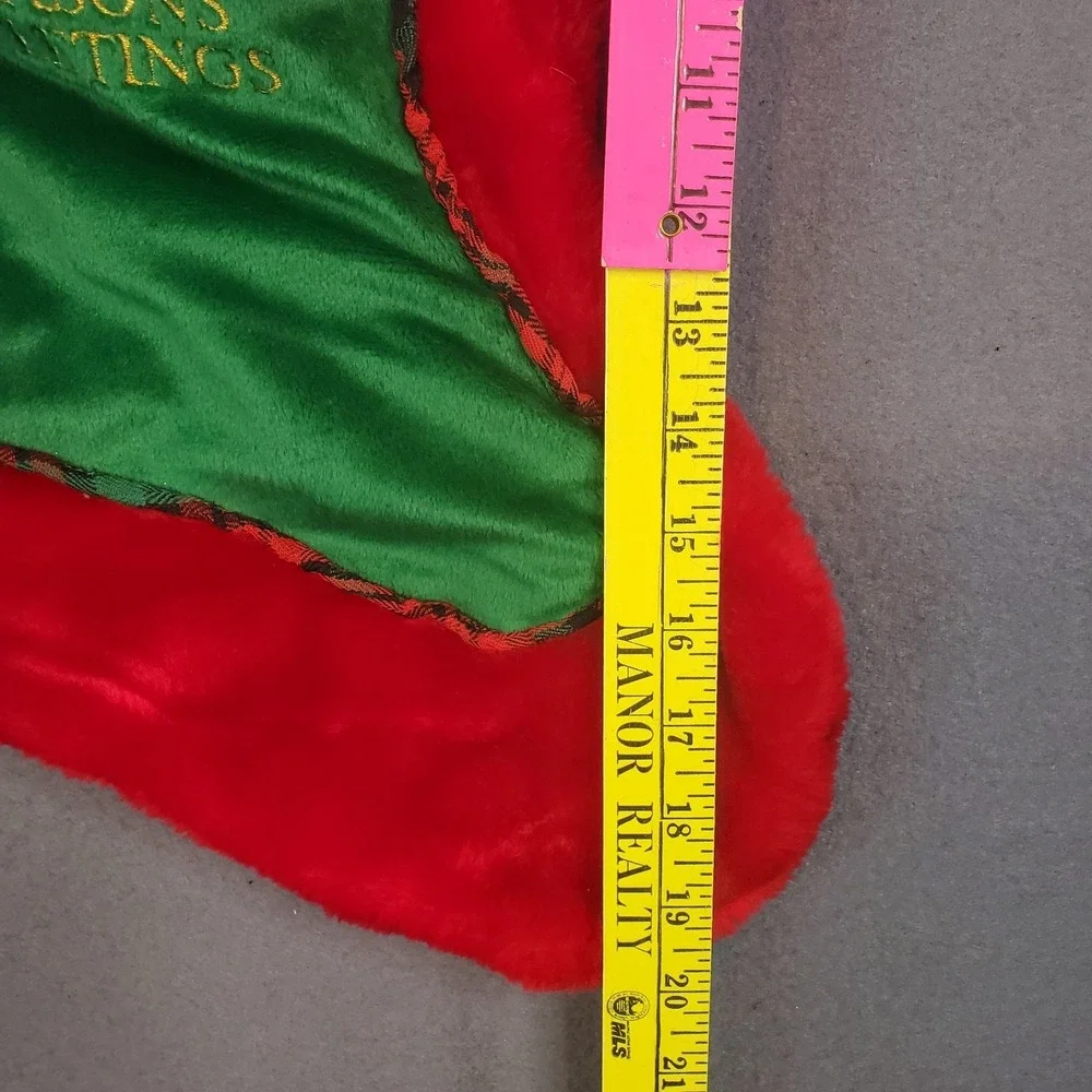 Seasons‎ Greetings Plush Penguin Christmas Stocking 20